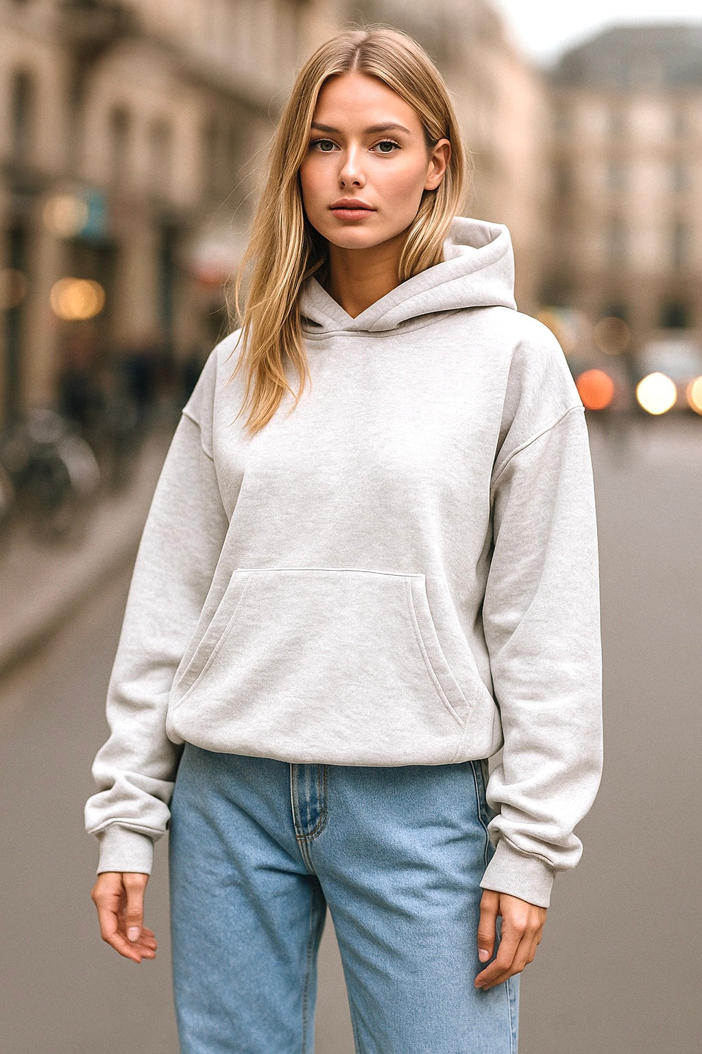 Premium Boxy Hoodie - Grey
