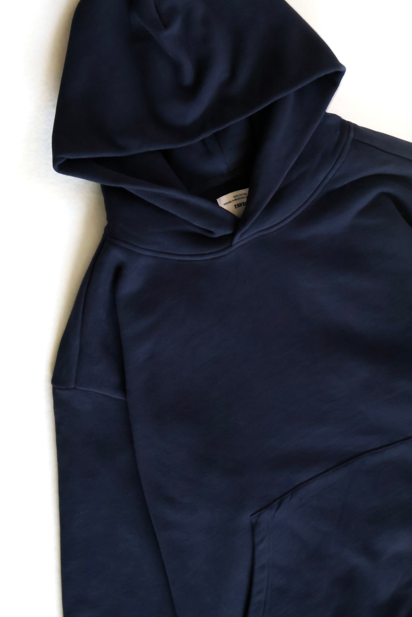 Premium Boxy Hoodie - Navy