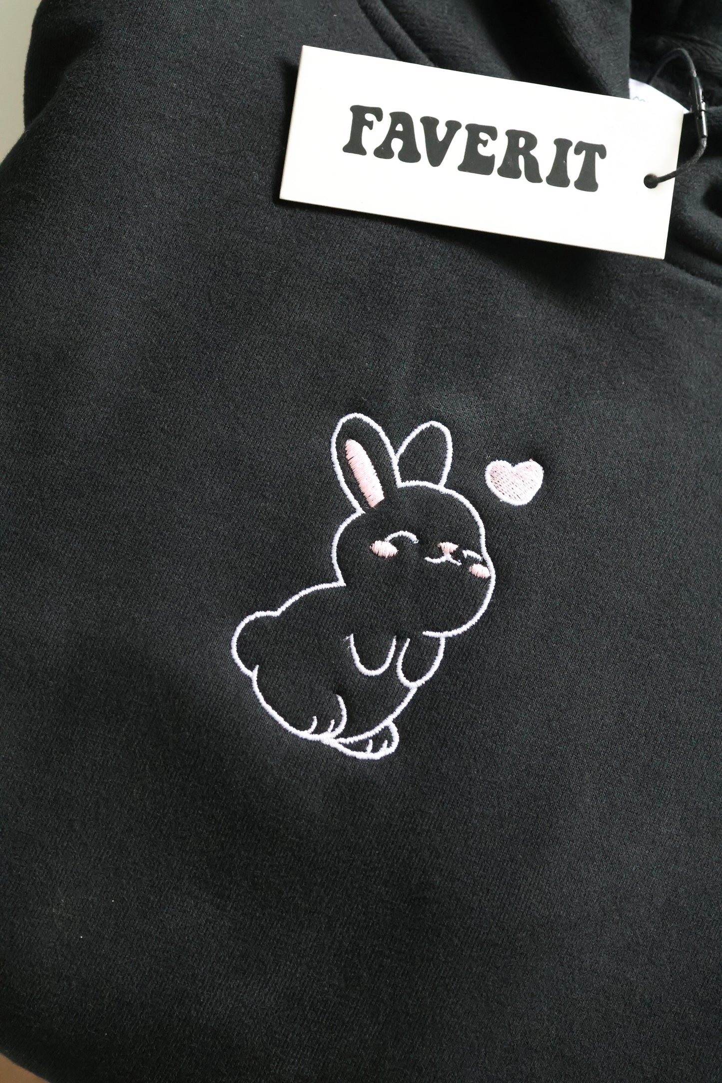 Bunny Hoodie - Black