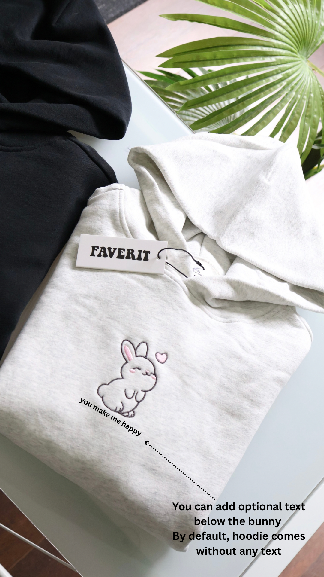 Bunny Hoodie - Grey
