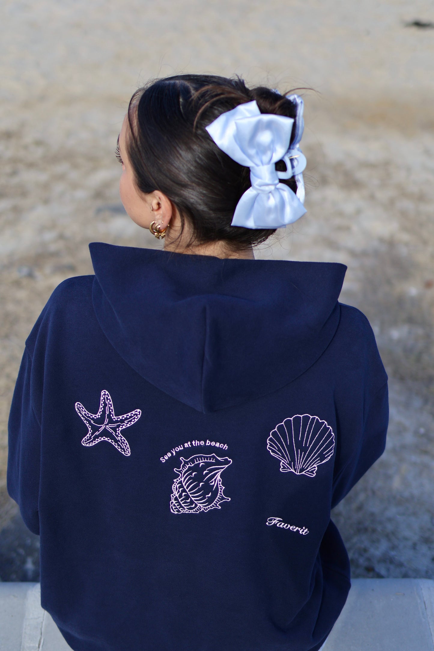 Beach Days Hoodie - Navy