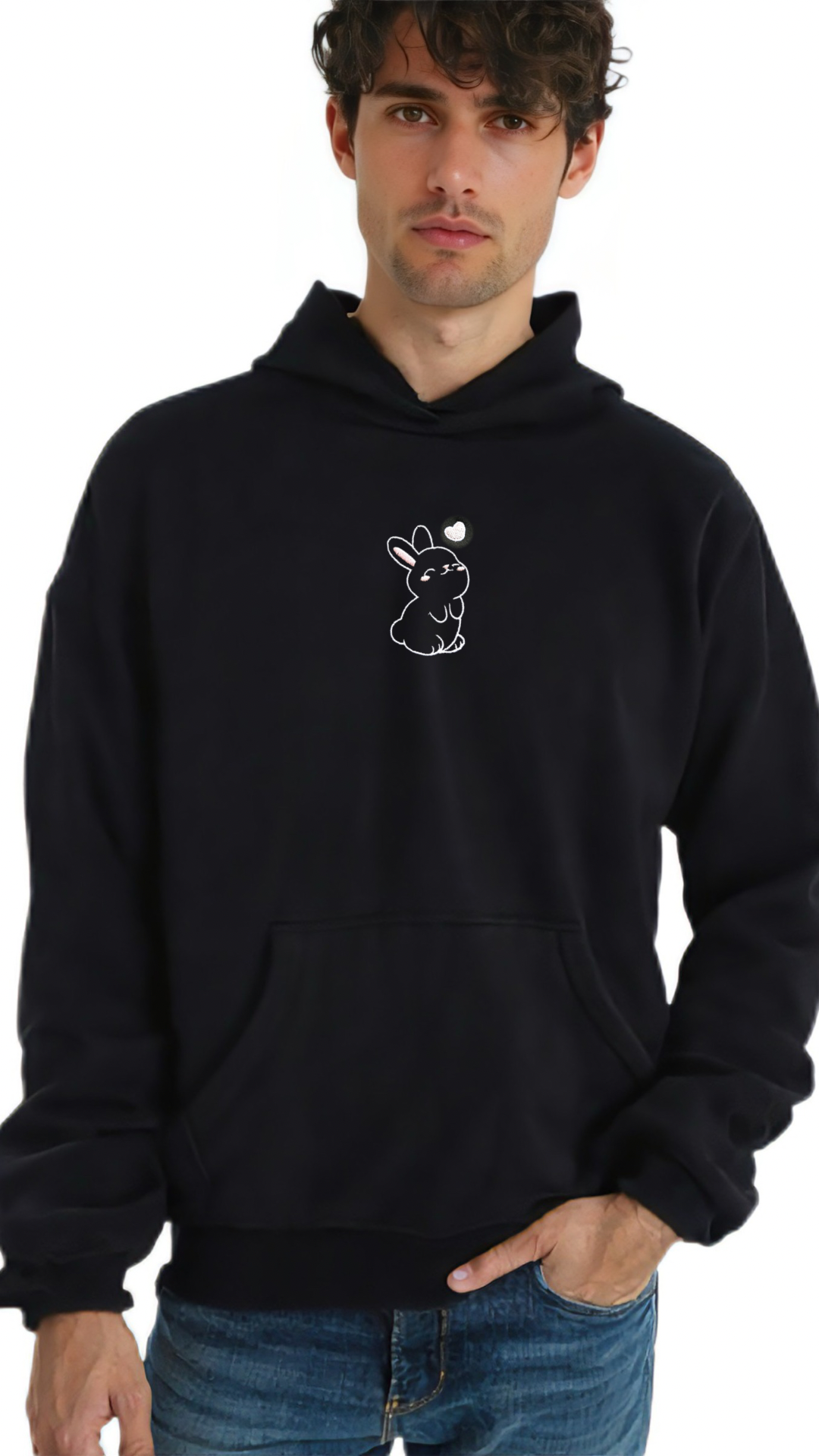Bunny Hoodie - Black