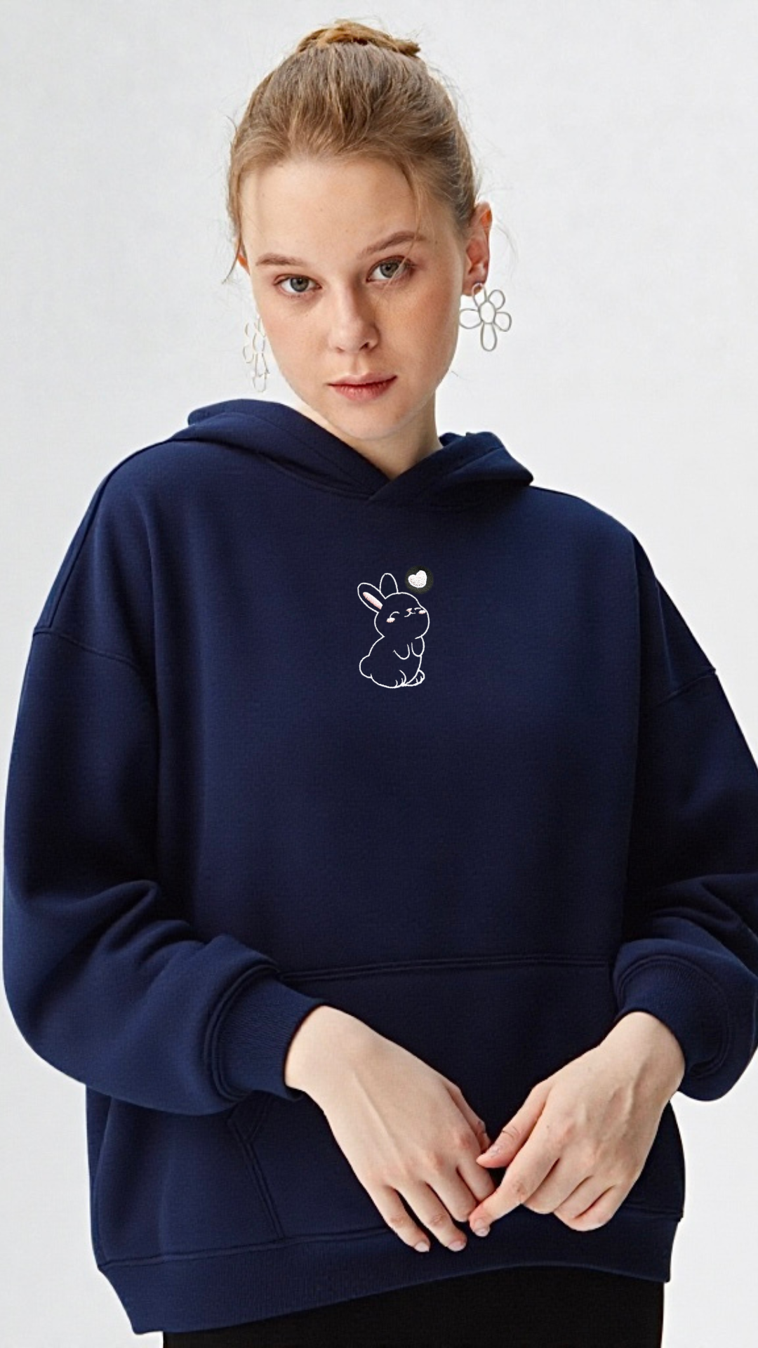 Bunny Hoodie - Black