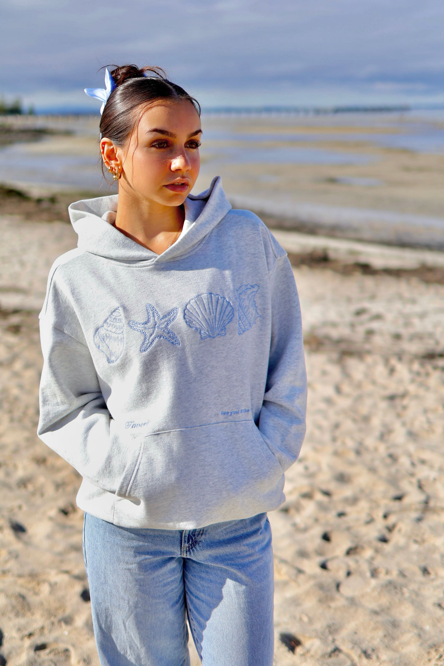 Beach Days Hoodie - Grey