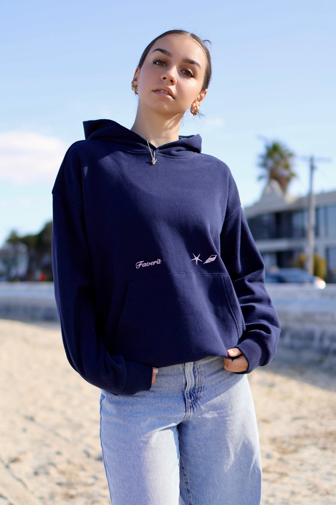 Beach Days Hoodie - Navy