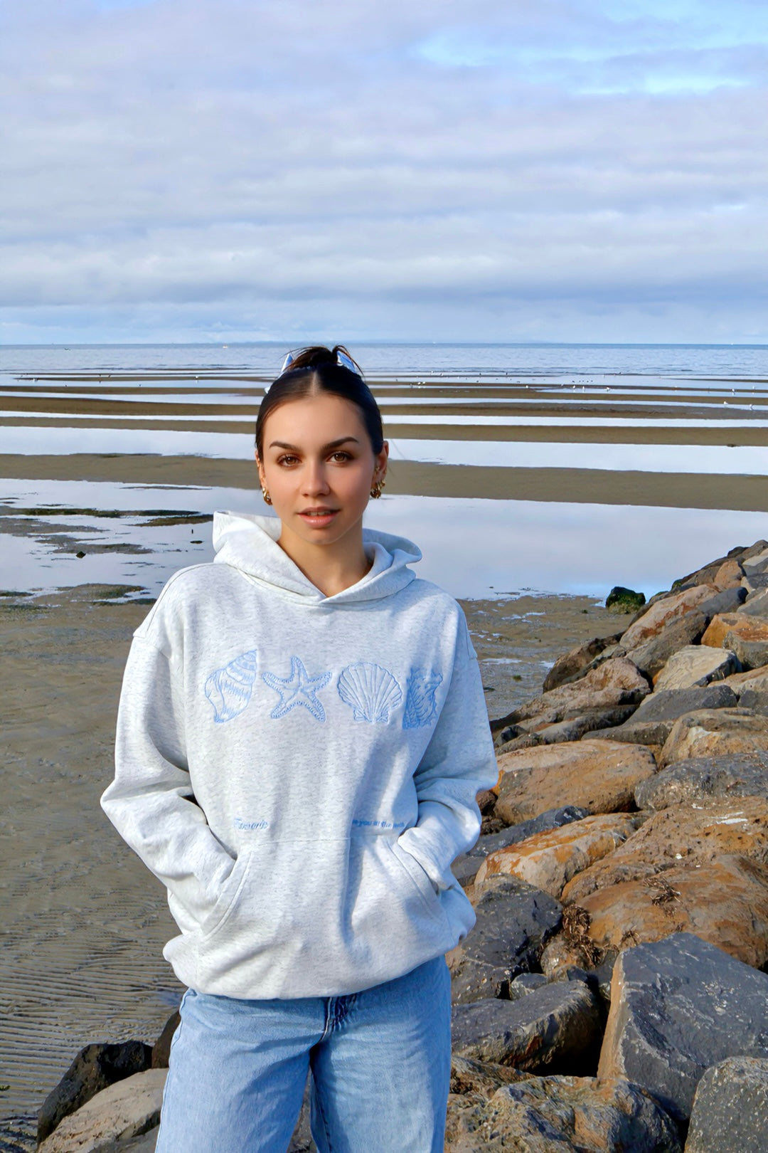 Beach Days Hoodie - Grey