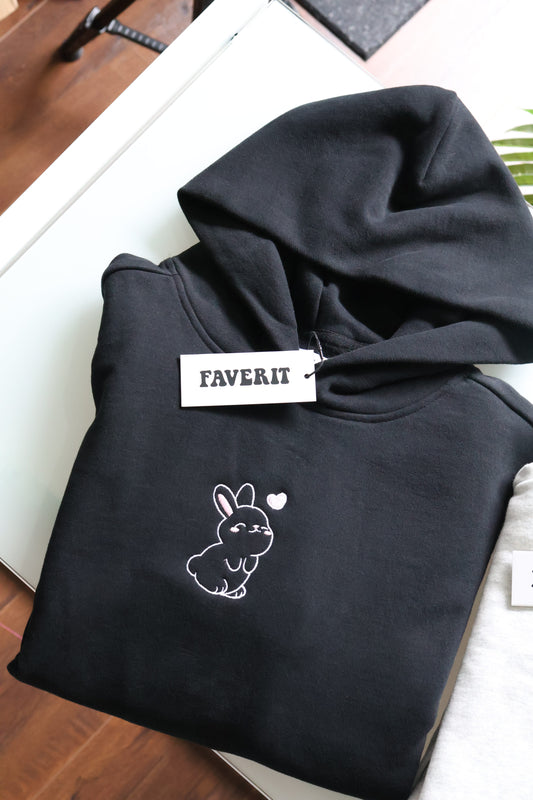 Bunny Hoodie - Black