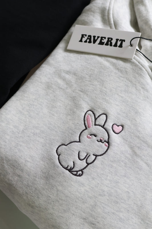 Bunny Hoodie - Grey