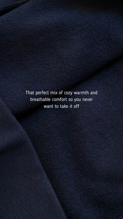 Premium Boxy Hoodie - Navy