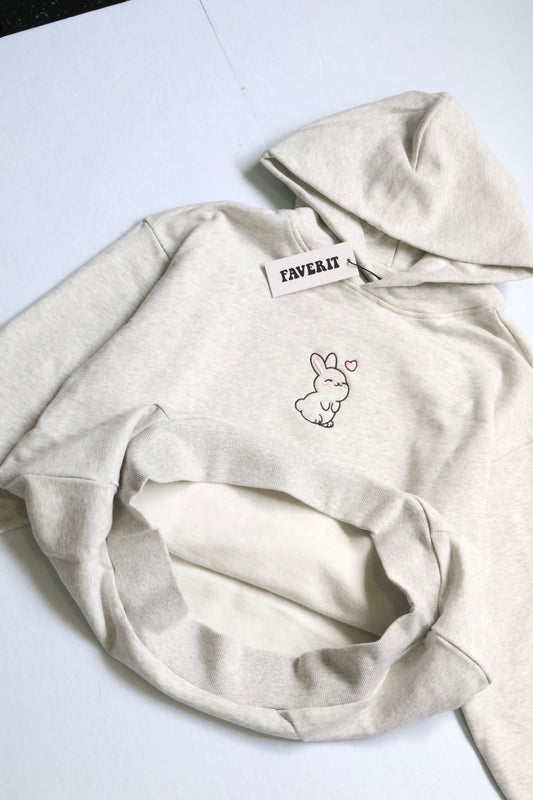 Bunny Hoodie - Grey