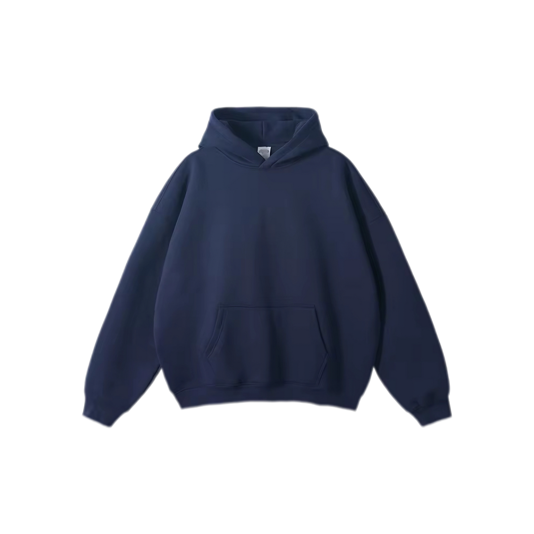 Premium Boxy Hoodie - Navy
